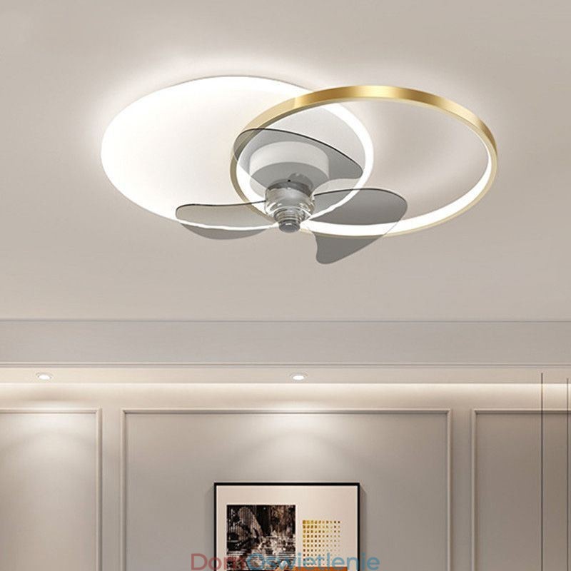 Lampa sufitowa wentylatorowa nowoczesne oświetlenie art deco