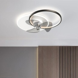 Lampa sufitowa wentylatorowa nowoczesne oświetlenie art deco