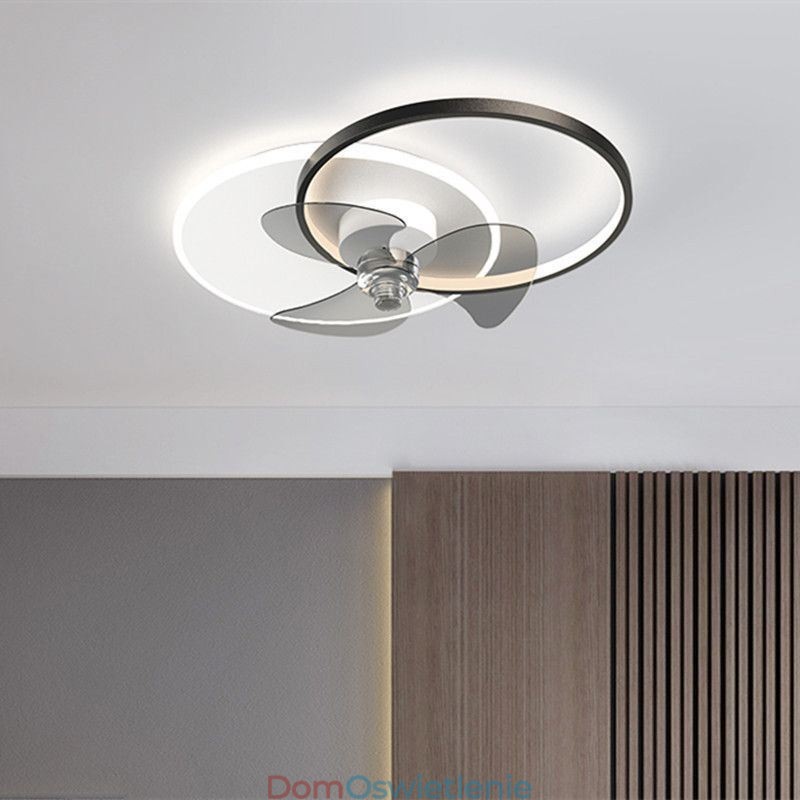 Lampa sufitowa wentylatorowa nowoczesne oświetlenie art deco