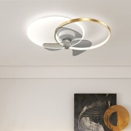 Lampa sufitowa wentylatorowa nowoczesne oświetlenie art deco