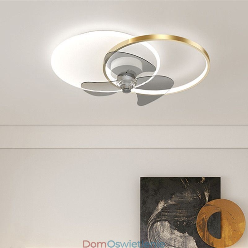 Lampa sufitowa wentylatorowa nowoczesne oświetlenie art deco
