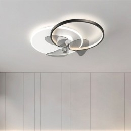 Lampa sufitowa wentylatorowa nowoczesne oświetlenie art deco