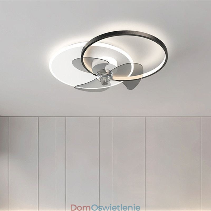 Lampa sufitowa wentylatorowa nowoczesne oświetlenie art deco