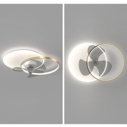 Lampa sufitowa wentylatorowa nowoczesne oświetlenie art deco