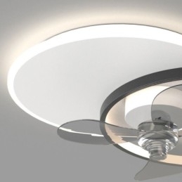 Lampa sufitowa wentylatorowa nowoczesne oświetlenie art deco