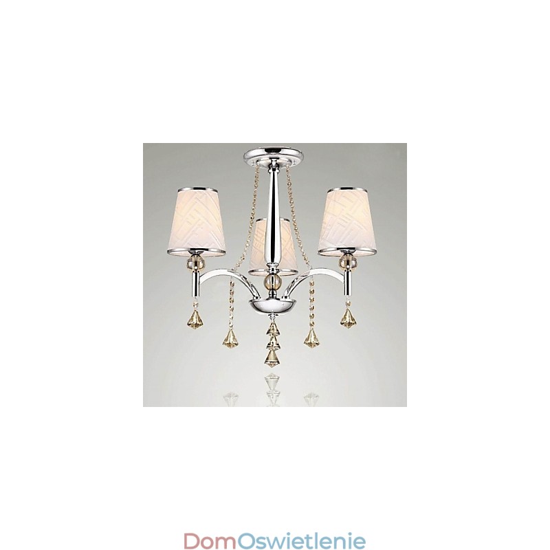 Nowoczesny współczesny kryształowy chromowany metalowy żyrandol