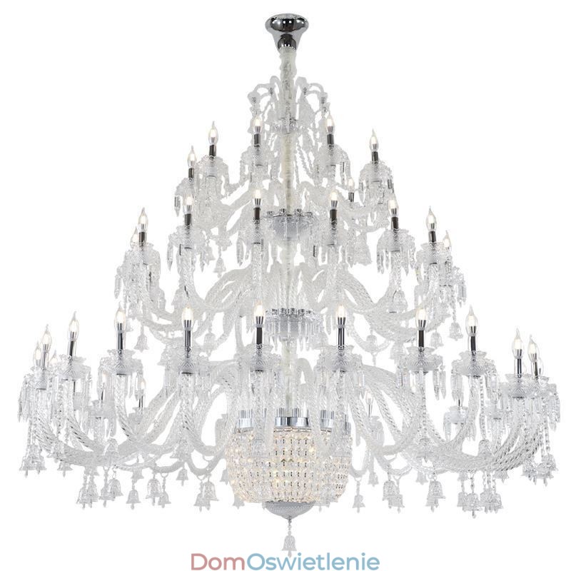Europejski kryształowy żyrandol dekoracja sufitowa z 50 światłami