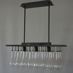 Nowoczesny współczesny kryształowy żyrandol metalowy