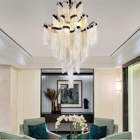 Nowoczesna elegancka lampa wisząca z frędzlami Nowoczesna elegancka lampa wisząca z frędzlami