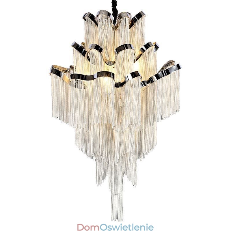 Nowoczesna elegancka lampa wisząca z frędzlami