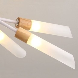 Nordic Lampa wisząca Nowoczesne oświetlenie z litego drewna