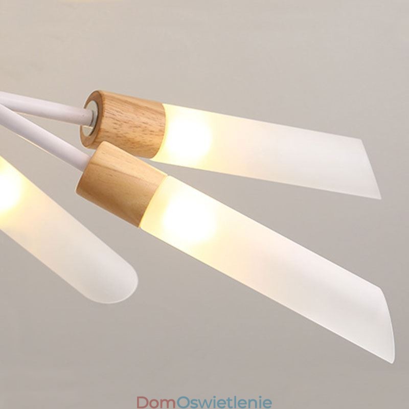 Nordic Lampa wisząca Nowoczesne oświetlenie z litego drewna