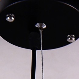 Nowoczesny współczesny żyrandol metalowy chromowany