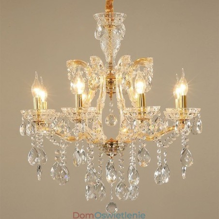 Elegancki kryształowy żyrandol europejska lampa wisząca Elegancki kryształowy żyrandol europejska lampa wisząca