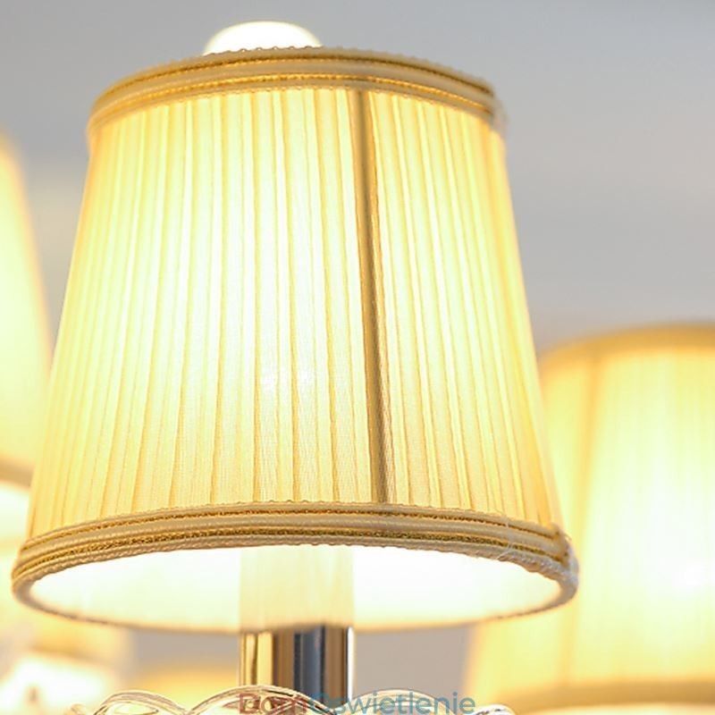 Nowoczesny kryształowy żyrandol europejska przezroczysta lampa wisząca