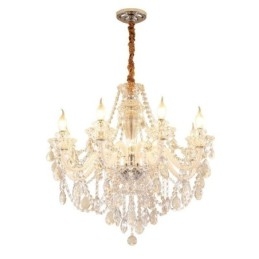 Luksusowy kryształowy żyrandol, europejska elegancka lampa wisząca