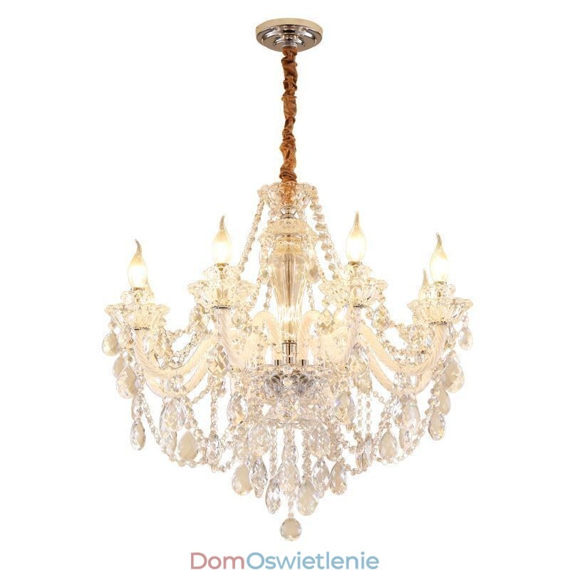 Luksusowy kryształowy żyrandol, europejska elegancka lampa wisząca