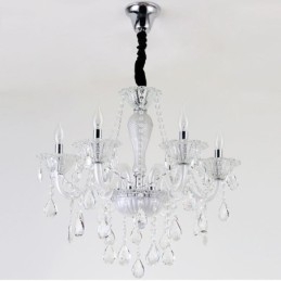 Europejski kryształowy żyrandol Elegancka lampa wisząca
