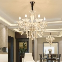 Europejski kryształowy żyrandol Elegancka lampa wisząca