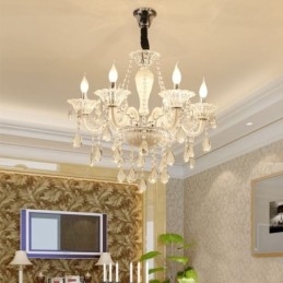 Europejski kryształowy żyrandol Elegancka lampa wisząca