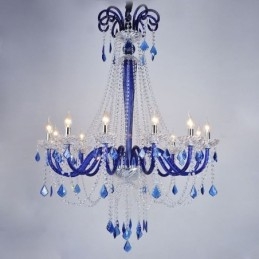 Europejski kryształowy żyrandol Elegancka lampa wisząca