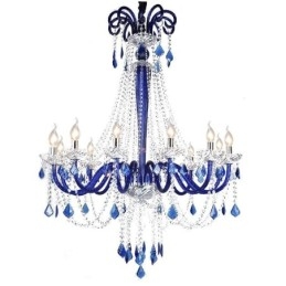 Europejski kryształowy żyrandol Elegancka lampa wisząca
