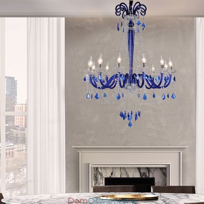 Europejski kryształowy żyrandol Elegancka lampa wisząca