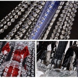 Europejski kryształowy żyrandol Elegancka lampa wisząca
