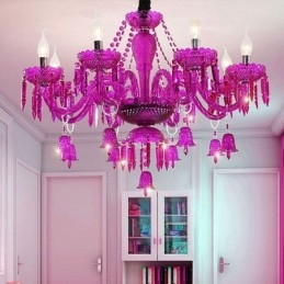 Europejski kryształowy żyrandol Ring Bells Glass Pendant Light
