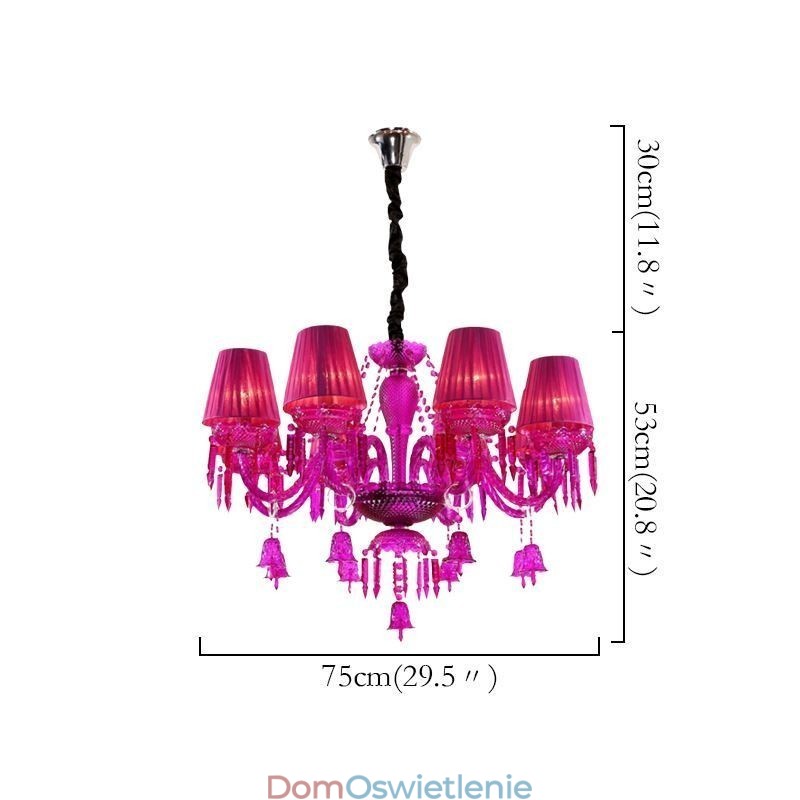 Europejski kryształowy żyrandol Ring Bells Glass Pendant Light