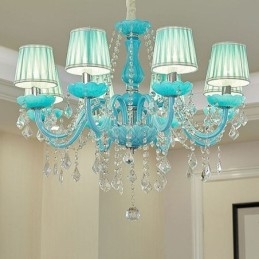 Kreatywny kryształowy żyrandol, europejska elegancka lampa wisząca