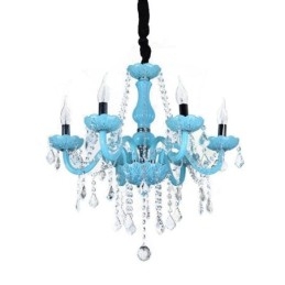 Kreatywny kryształowy żyrandol, europejska elegancka lampa wisząca