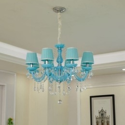 Kreatywny kryształowy żyrandol, europejska elegancka lampa wisząca