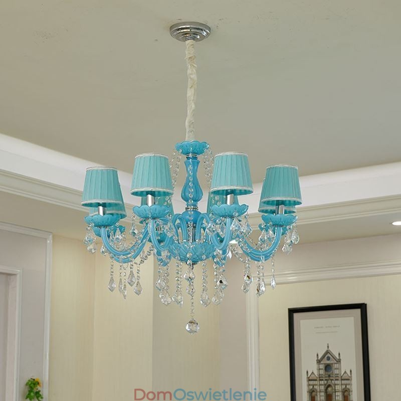 Kreatywny kryształowy żyrandol, europejska elegancka lampa wisząca