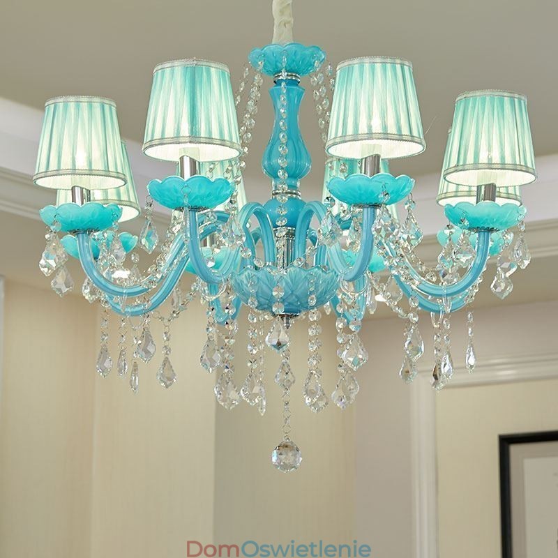 Kreatywny kryształowy żyrandol, europejska elegancka lampa wisząca