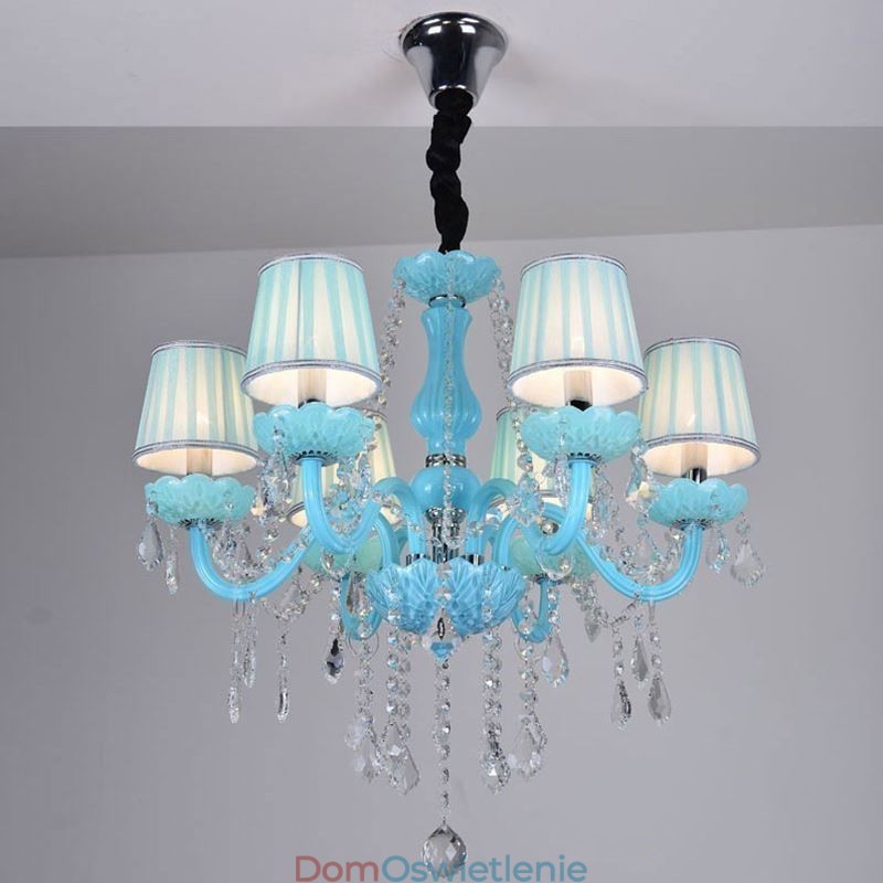 Kreatywny kryształowy żyrandol, europejska elegancka lampa wisząca