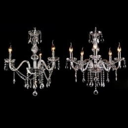 Stylowy kryształowy żyrandol nowoczesna europejska lampa wisząca