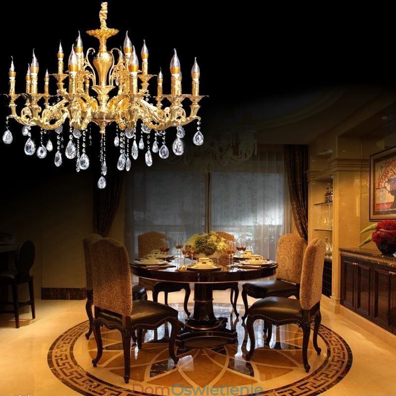 Kryształowy żyrandol Nowoczesny Luksusowy sufit Lampy Oświetlenie domu Dekoracja Światło