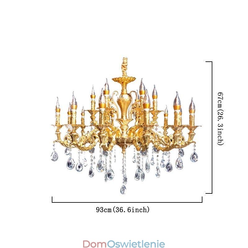 Kryształowy żyrandol Nowoczesny Luksusowy sufit Lampy Oświetlenie domu Dekoracja Światło
