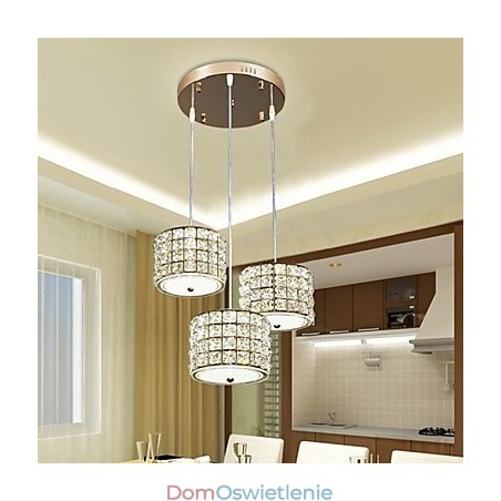 Pojedyncza lampa wisząca z 3 kryształkami Pojedyncza lampa wisząca z 3 kryształkami