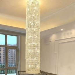 Luksusowy kryształowy żyrandol nowoczesna dekoracja sufitowa lampa z 36 światłami