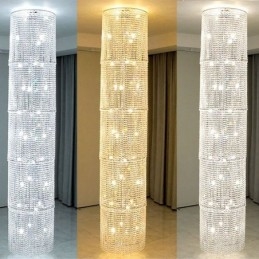 Luksusowy kryształowy żyrandol nowoczesna dekoracja sufitowa lampa z 36 światłami