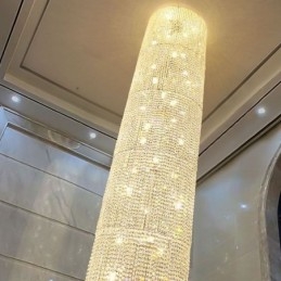 Luksusowy kryształowy żyrandol nowoczesna dekoracja sufitowa lampa z 36 światłami