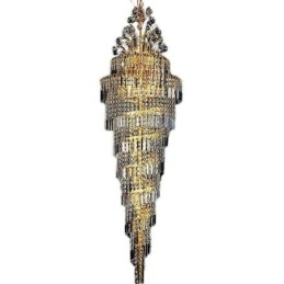 Elegancki kryształowy żyrandol empire europejski luksusowy długi wiszący