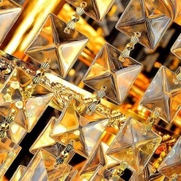 Elegancki kryształowy żyrandol empire europejski luksusowy długi wiszący