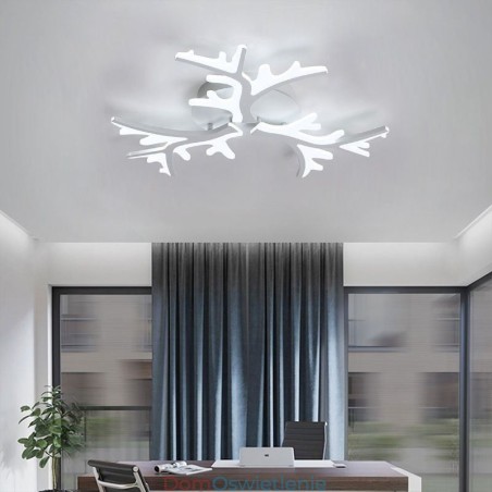 Nowoczesna minimalistyczna lampa sufitowa z poroża Nowoczesna minimalistyczna lampa sufitowa z poroża