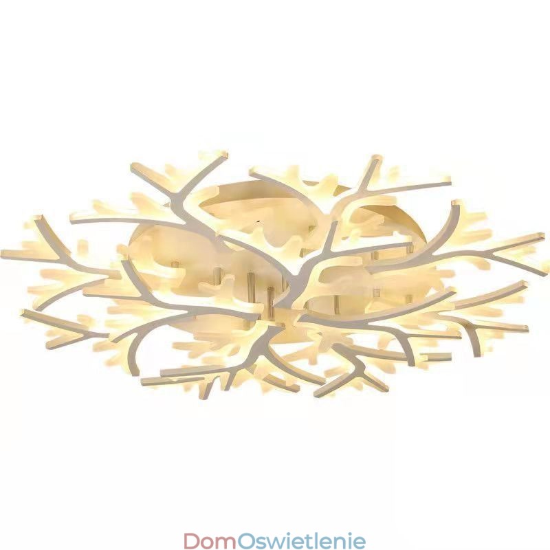 Nowoczesna minimalistyczna lampa sufitowa z poroża