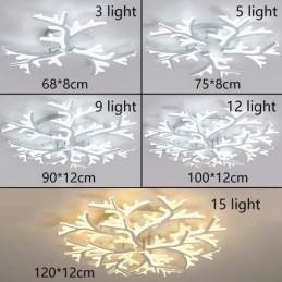 Nowoczesna minimalistyczna lampa sufitowa z poroża