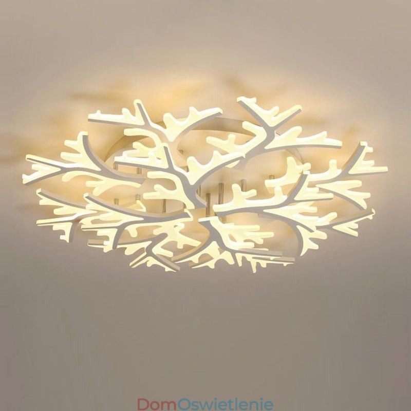 Nowoczesna minimalistyczna lampa sufitowa z poroża