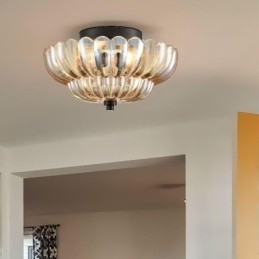 Nowoczesna prosta lampa sufitowa z podstawą Lotus